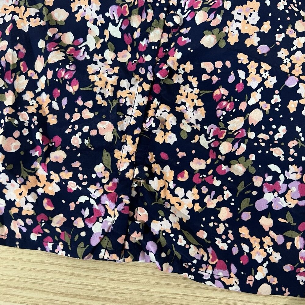 Sanctuary Camisole Tank Top Size Medium Floral Cloth Button Up Spaghetti Strap - Picture 8 of 9